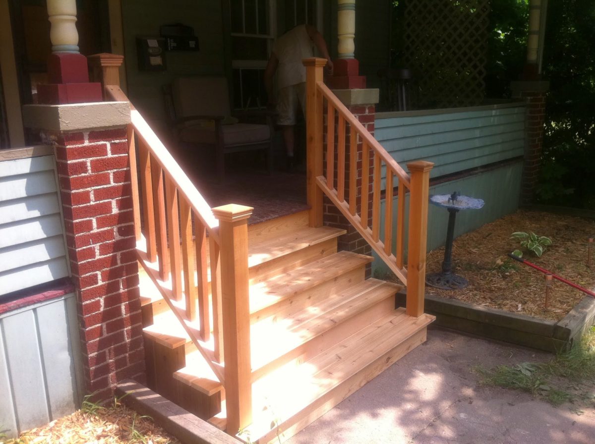 Exterior Steps Handrail Installation