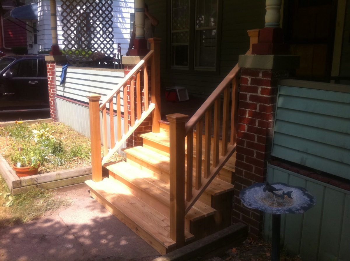 Exterior Steps Handrail Installation